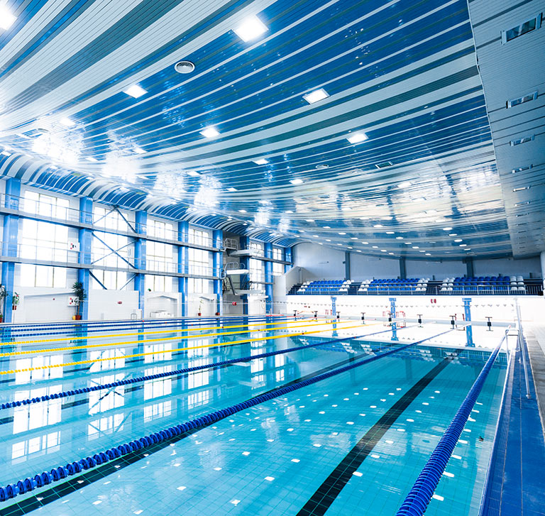 Hallen- und Freibäder Wasser Probe